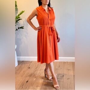 Brand: Nanette Lepore, A-line dress, mid-calf length, with inner slip
